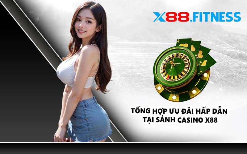 Tổng hợp ưu đãi hấp dẫn tại sảnh Casino X88
